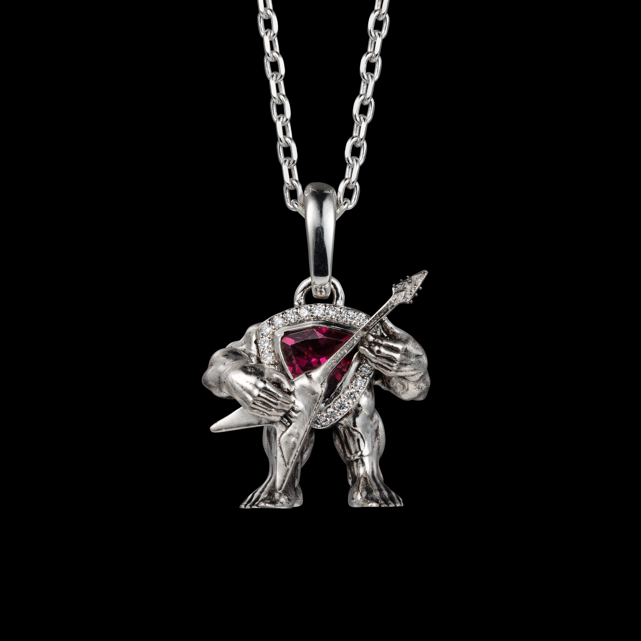 Guitarist Pendant Necklace