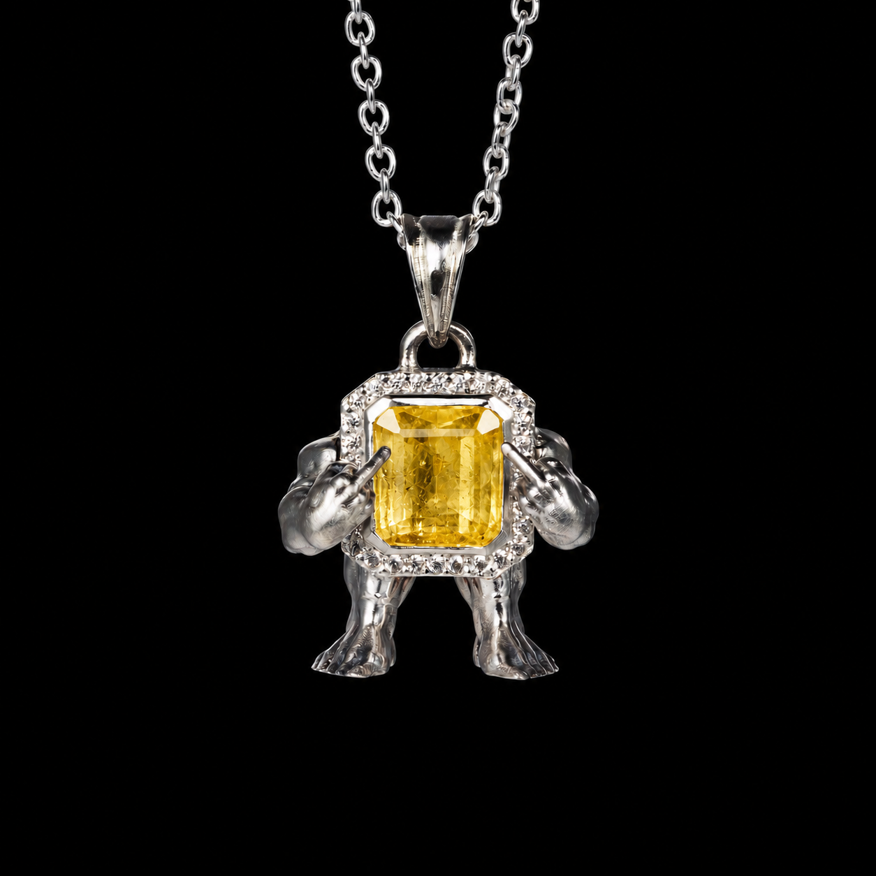 Angry Pendant Necklace