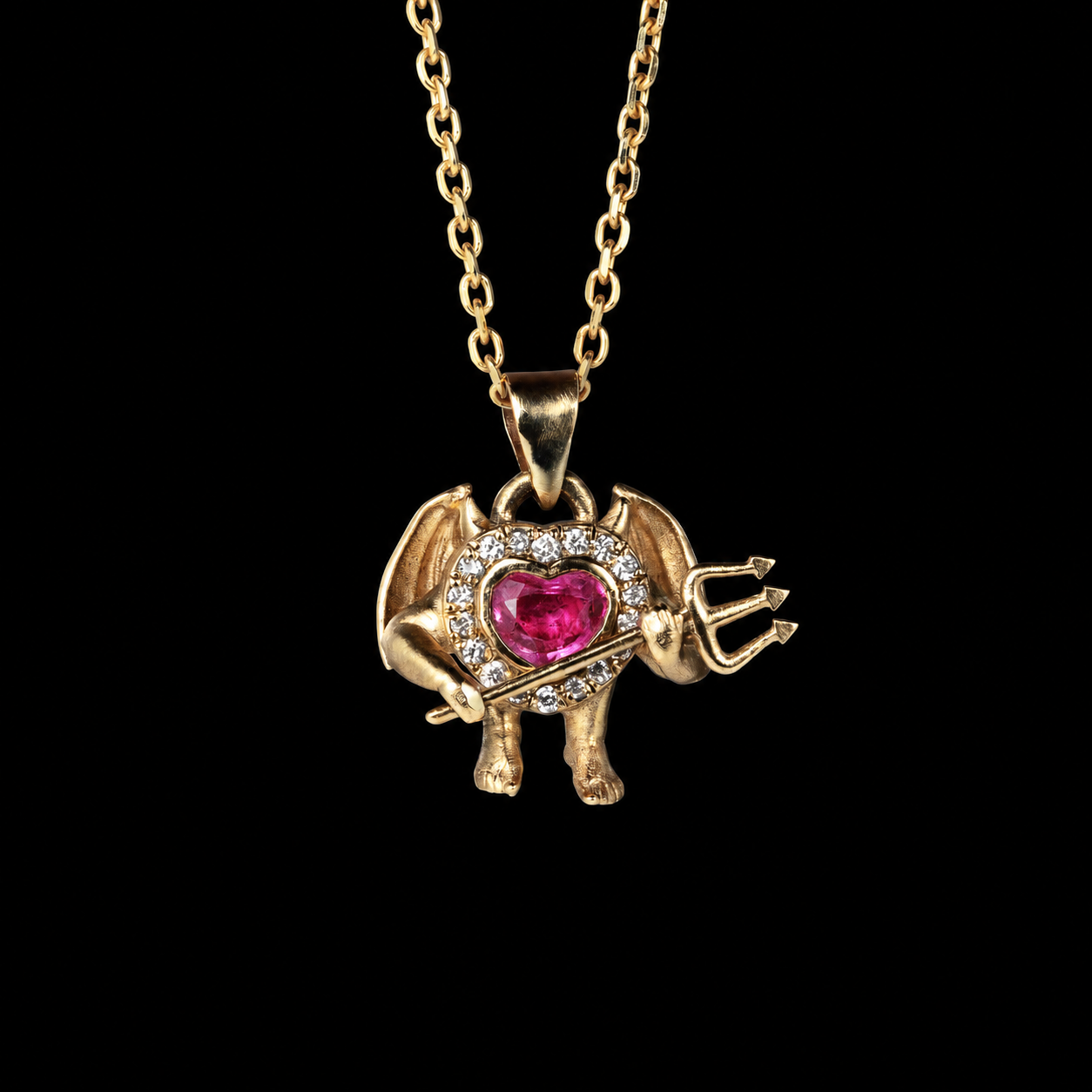 Devil Pendant Necklace
